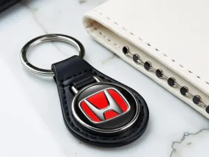 Honda Estuche Llave Cuero Robusto Estiloso Edición Tuneo